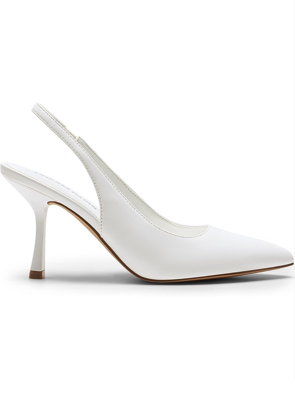 White Pointed Slingback Pump- BRAND NEW SIZE 7